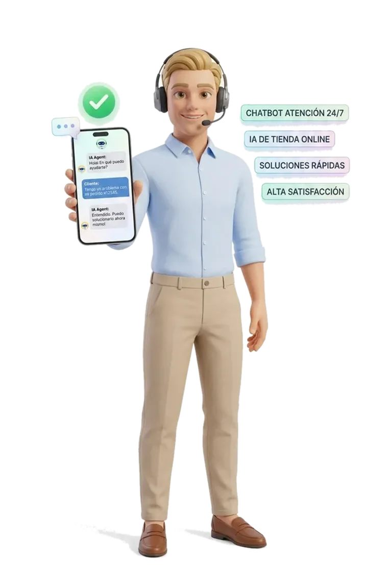 Agente chatbot IA atención al cliente