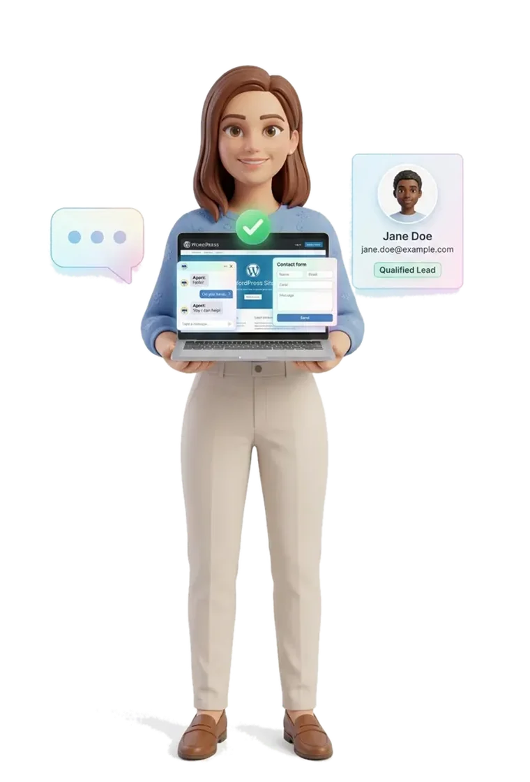 Chatbot de atención al cliente con IA para webs WordPress