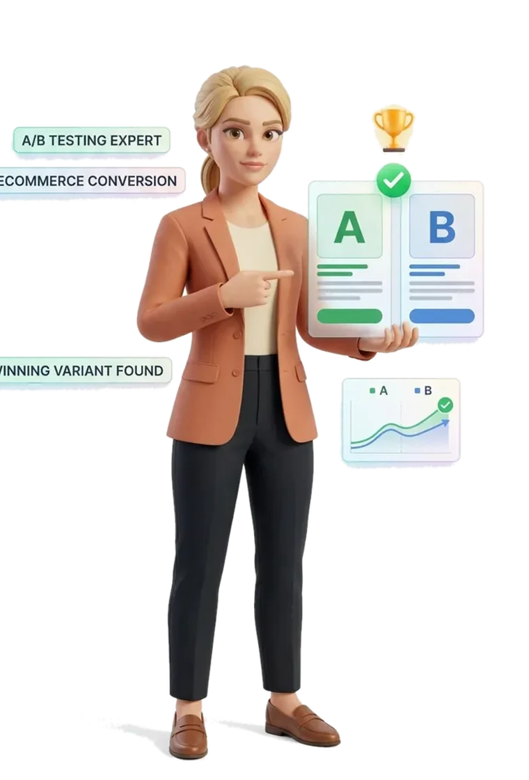 AI shop helper | Optimizador de Conversión (CRO) para Ecommerce – Más Ventas con IA Optimizador de Conversión (CRO) para Ecommerce con IA