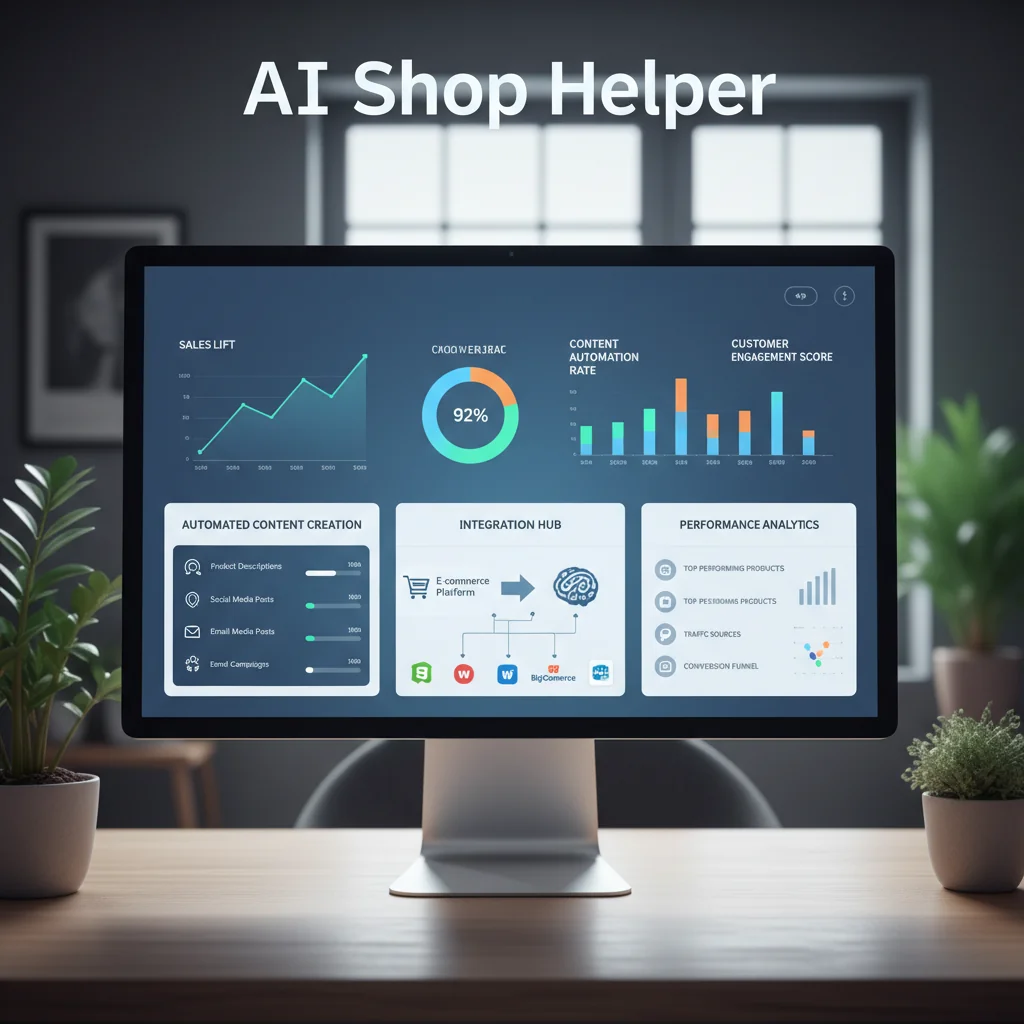 Panel de control de AI Shop Helper