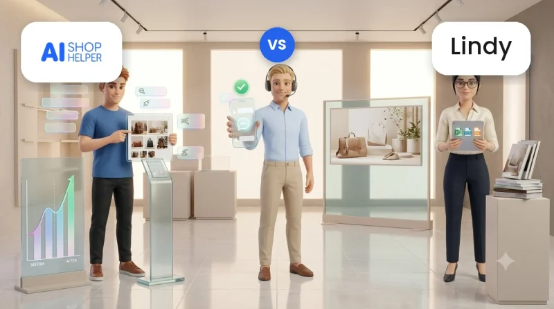 AI Shop Helper vs Lindy: comparativa de agentes de IA para ecommerce AI Shop Helper vs Lindy: comparativa de agentes de IA para ecommerce