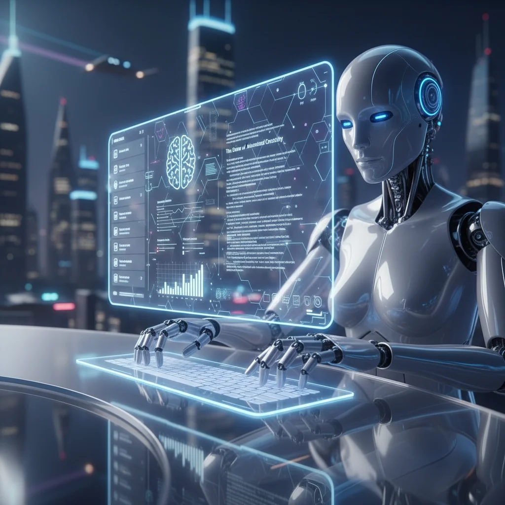 Robot automatizando un blog con IA