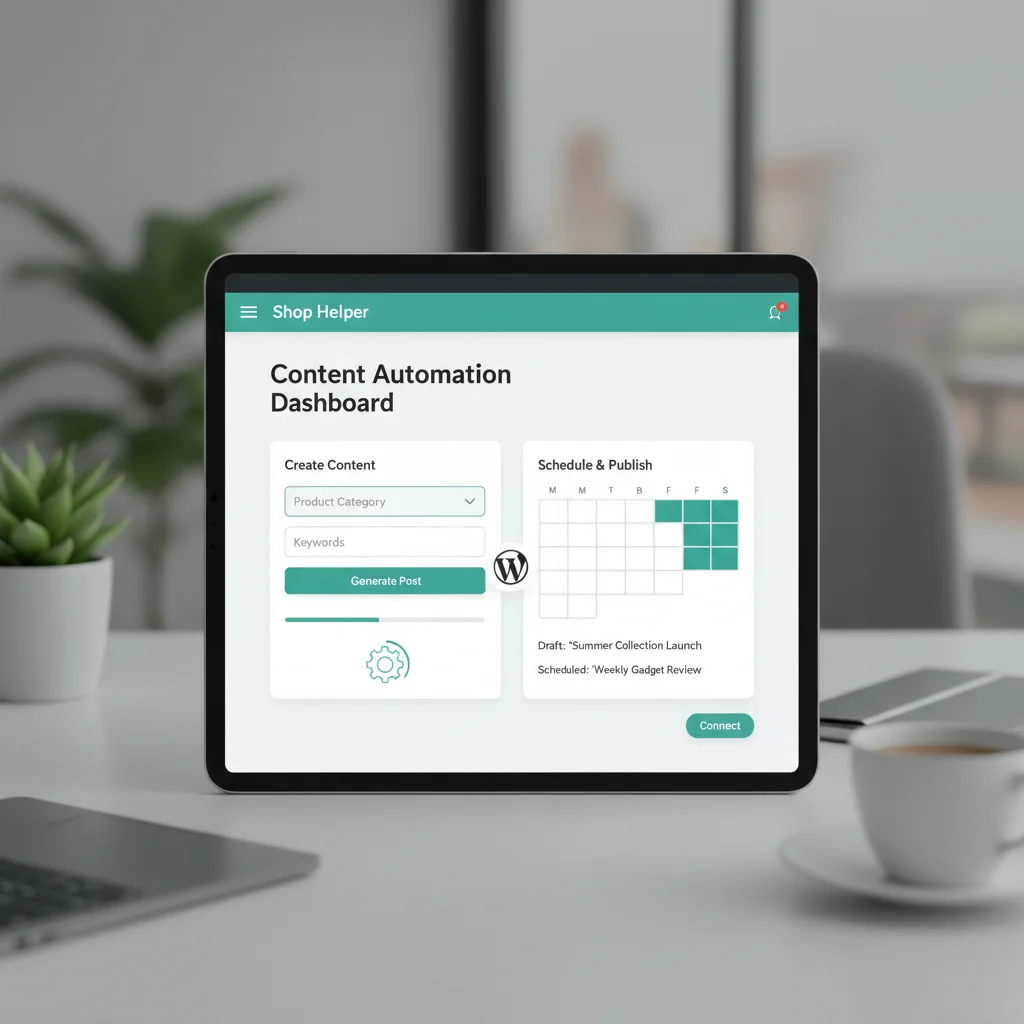 AI Shop Helper: Plataforma para Automatización SEO en WordPress